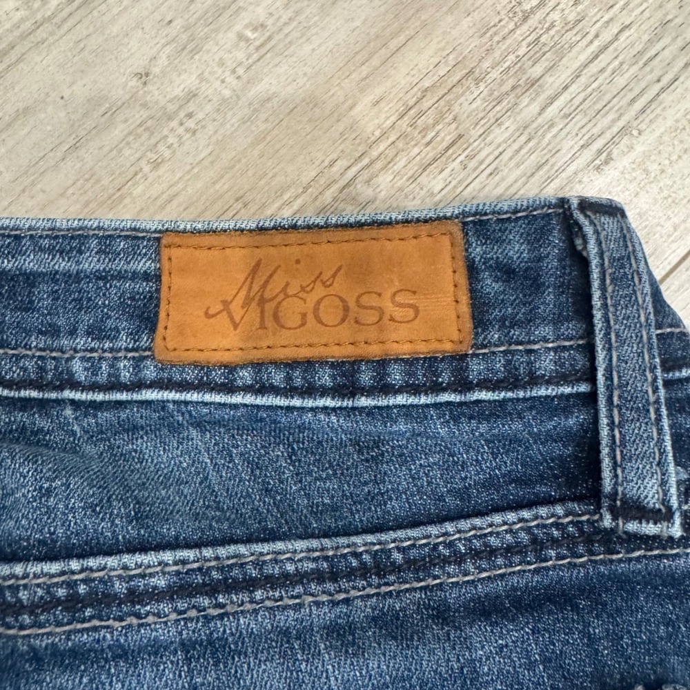 Miss Vigoss Y2K Low Rise Straight Leg Jeans McBling Medium Wash 2000s Size 4 - Picture 12 of 12